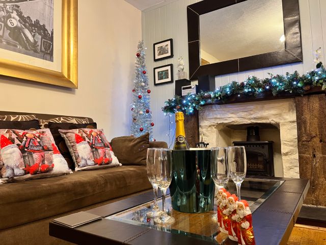 Lounge ready for Christmas