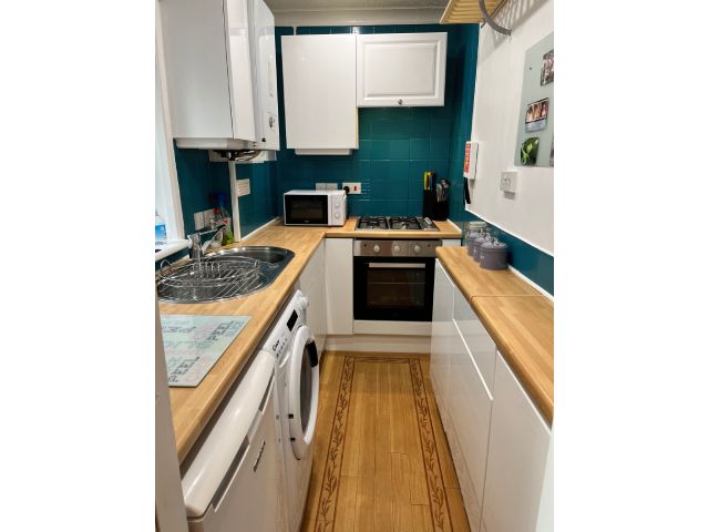Galley-style kitchen